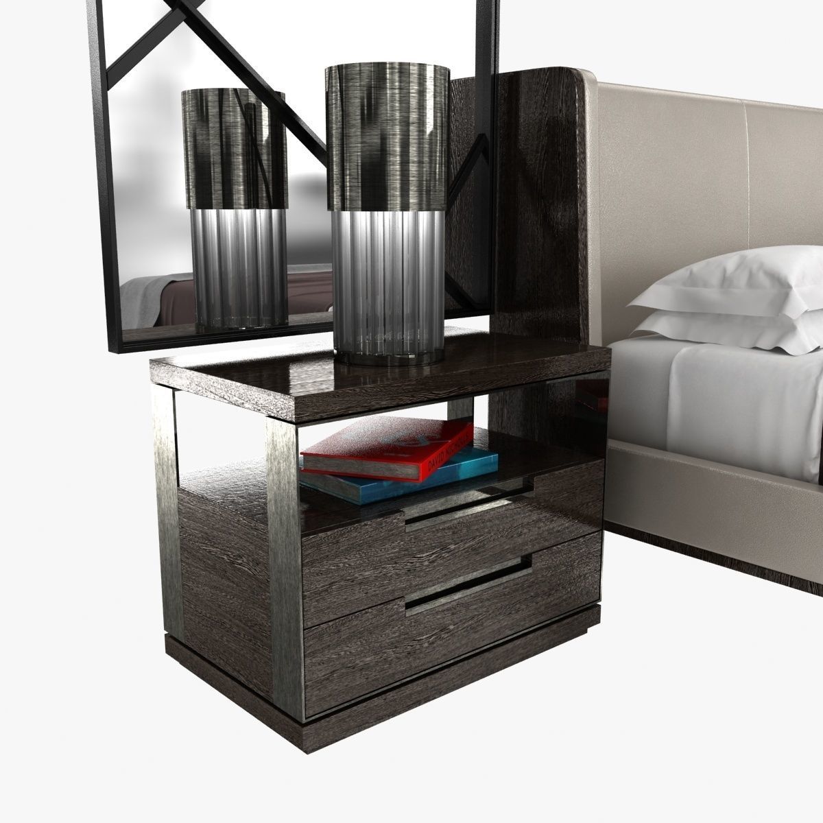 Holly Hunt bedroom furniture set 3D model_5