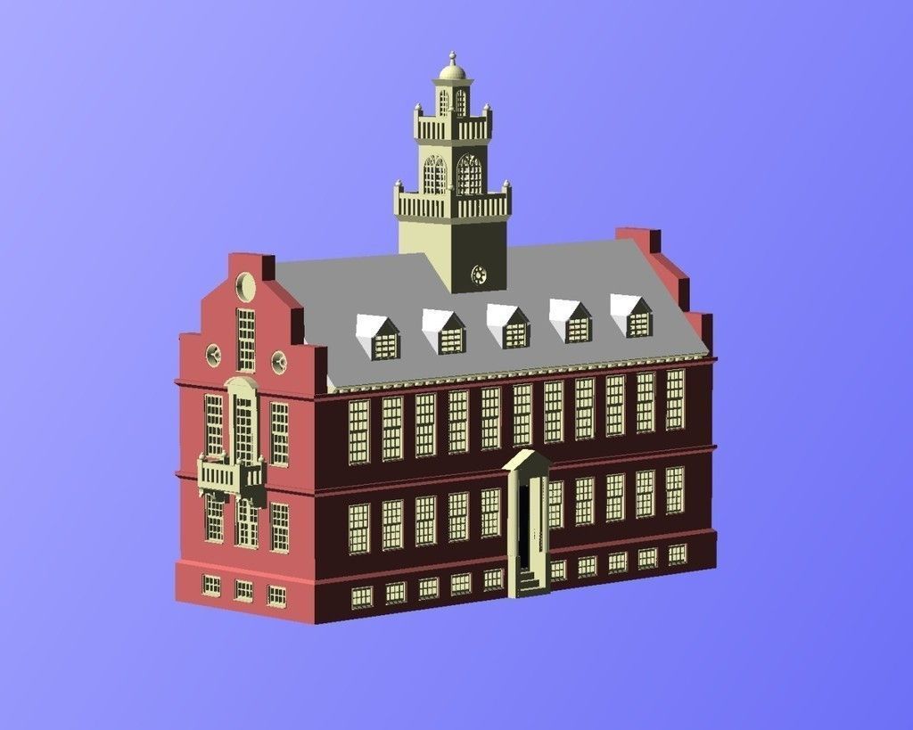 Old State House Boston Free 3D print model_5