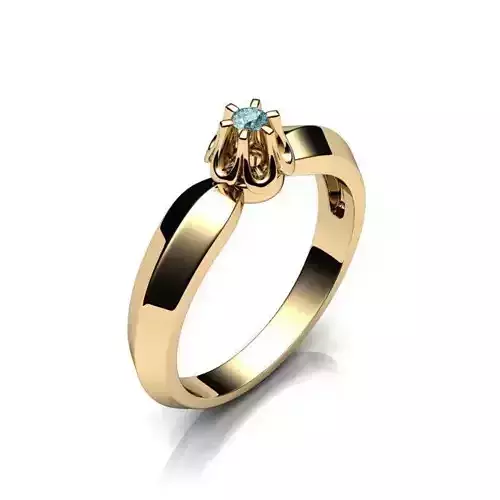 Gold Ring With Gemstone 1