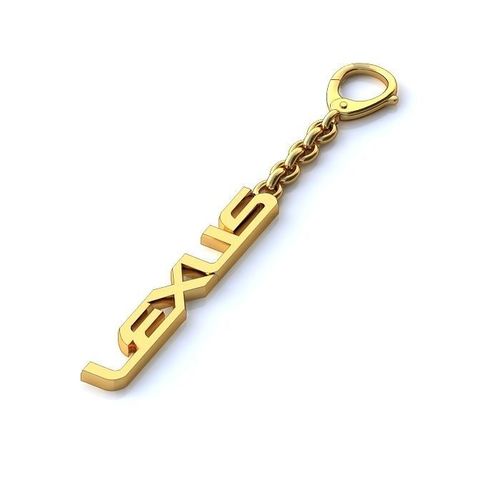 Lexus Logo Gold Pendant 3D print model
