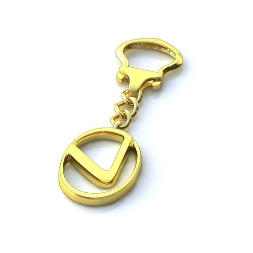 Lexus Logo Gold Pendant 1 3D print model
