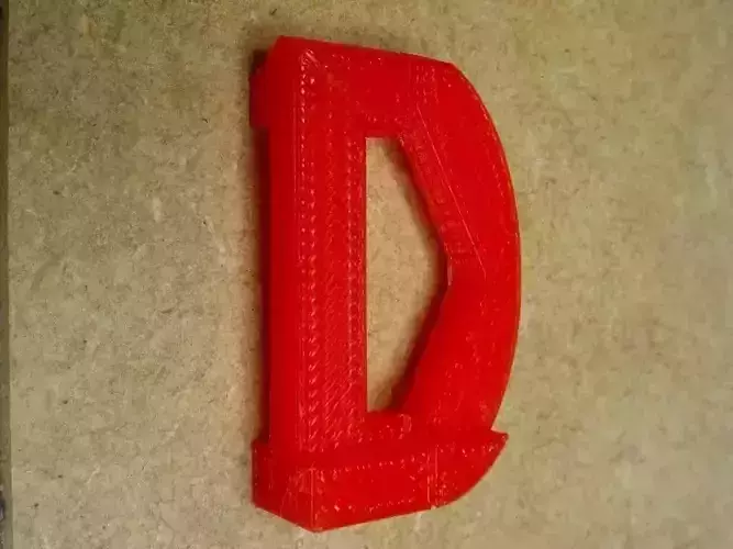 A 2D 1D in 3D Free 3D print model