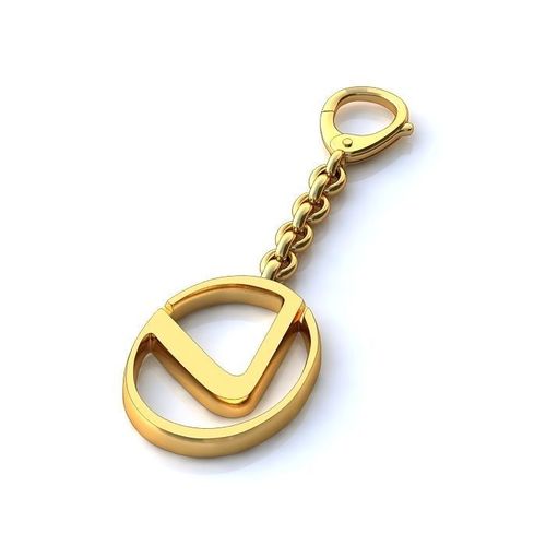 Lexus Logo Gold Pendant 2 3D print model