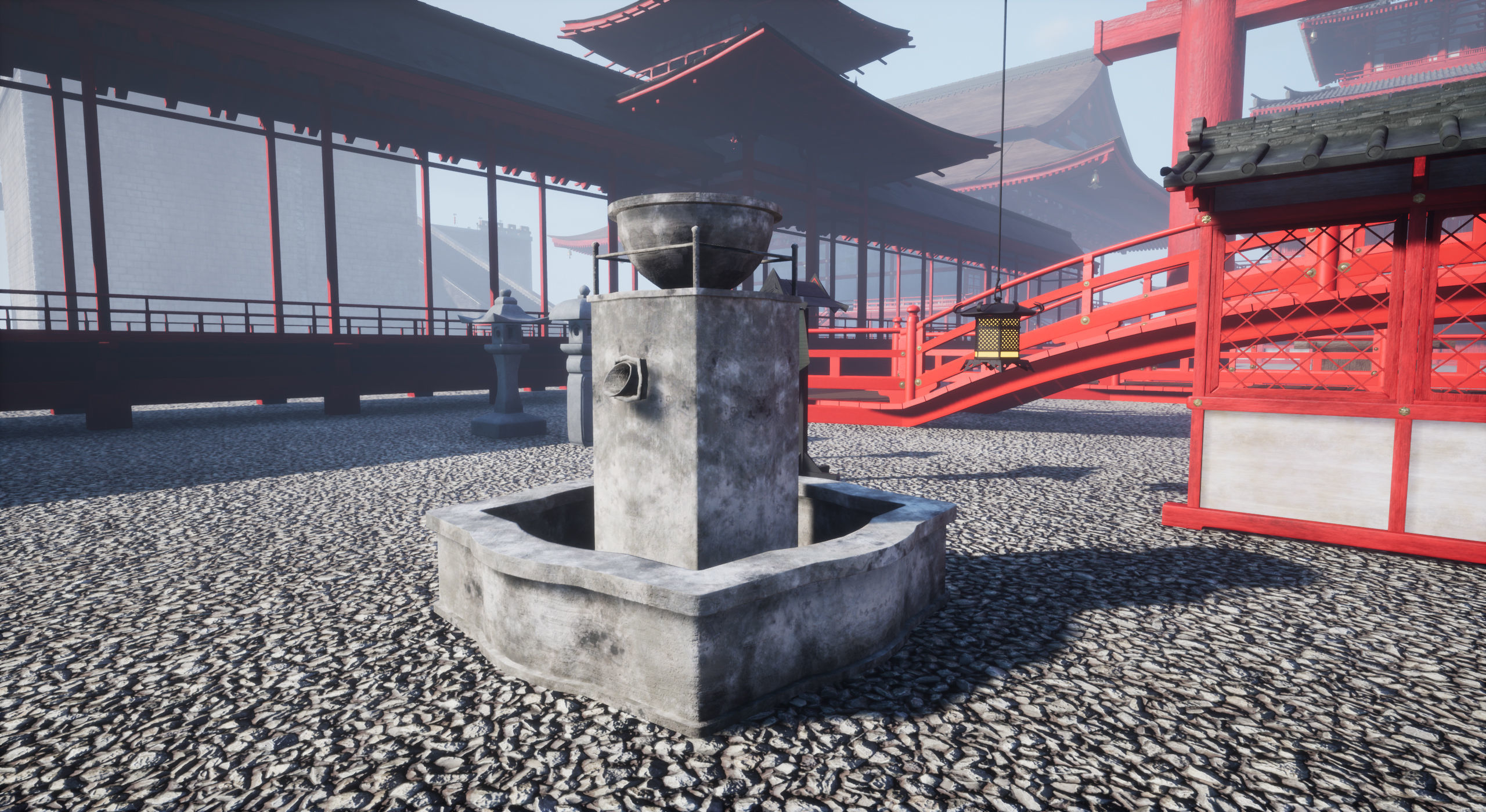 Samurai Warlord and Japanese Architecture Bundle  Low-poly 3D model_46