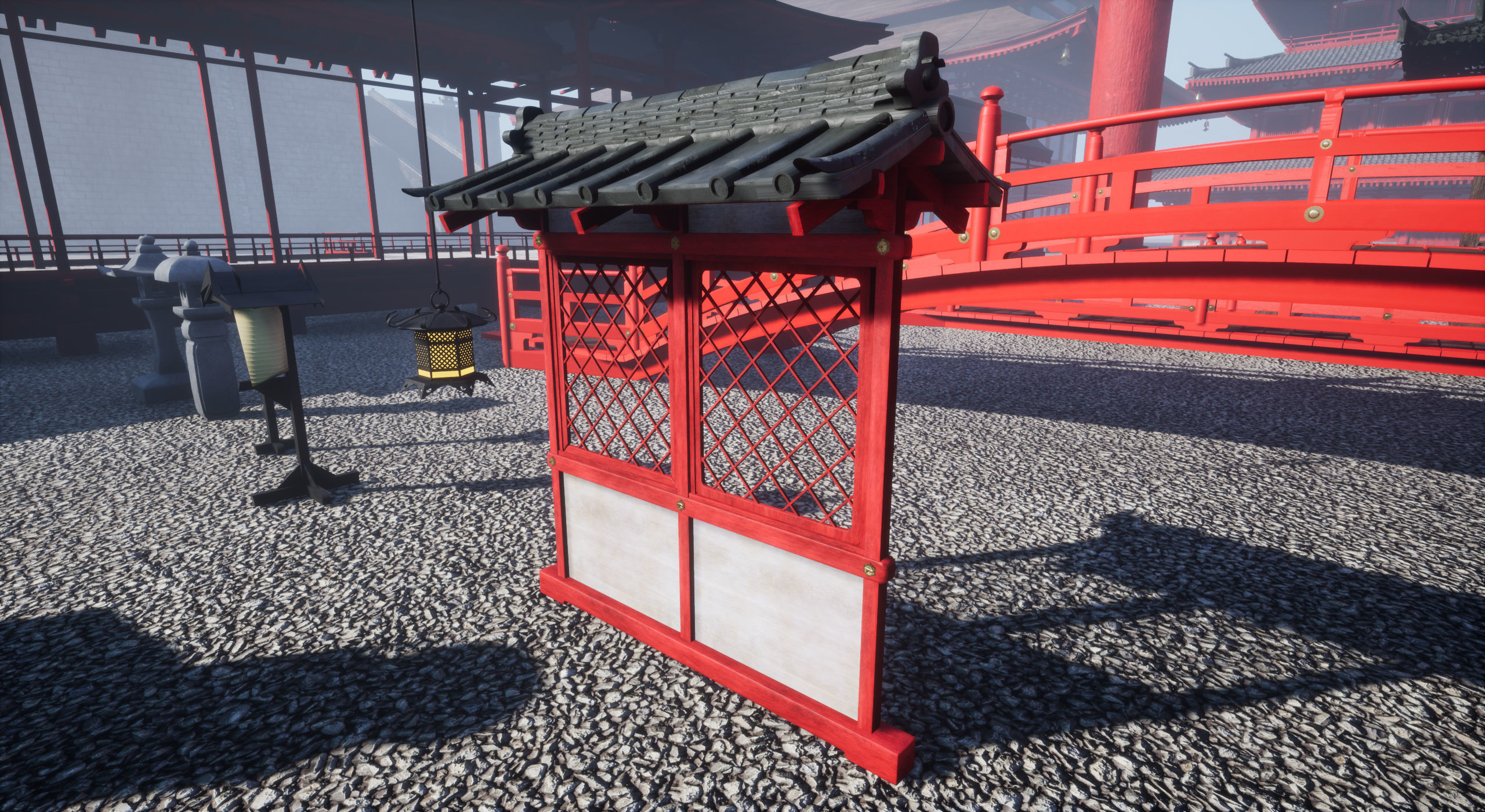 Samurai Warlord and Japanese Architecture Bundle  Low-poly 3D model_81