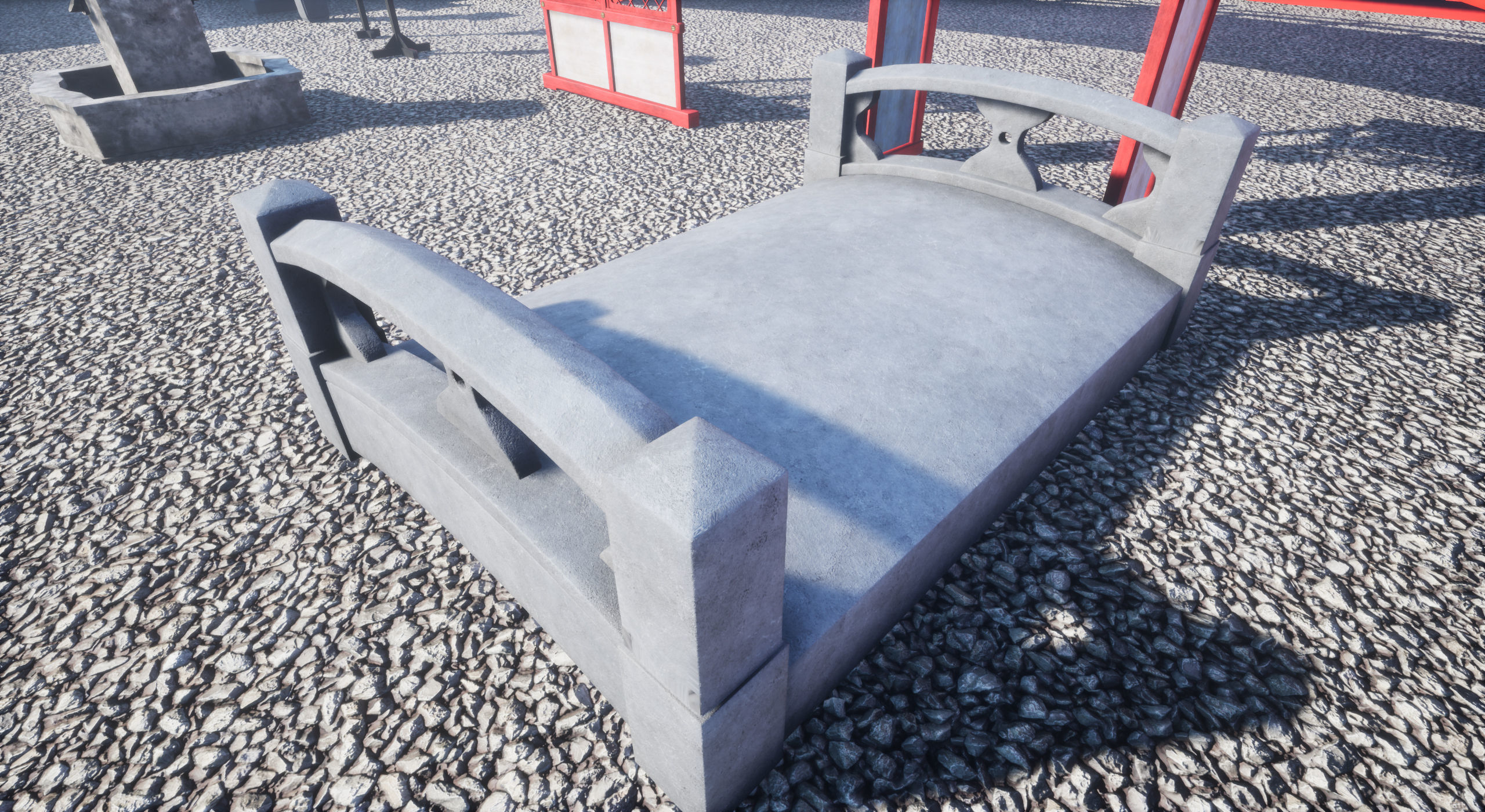 Samurai Warlord and Japanese Architecture Bundle  Low-poly 3D model_52