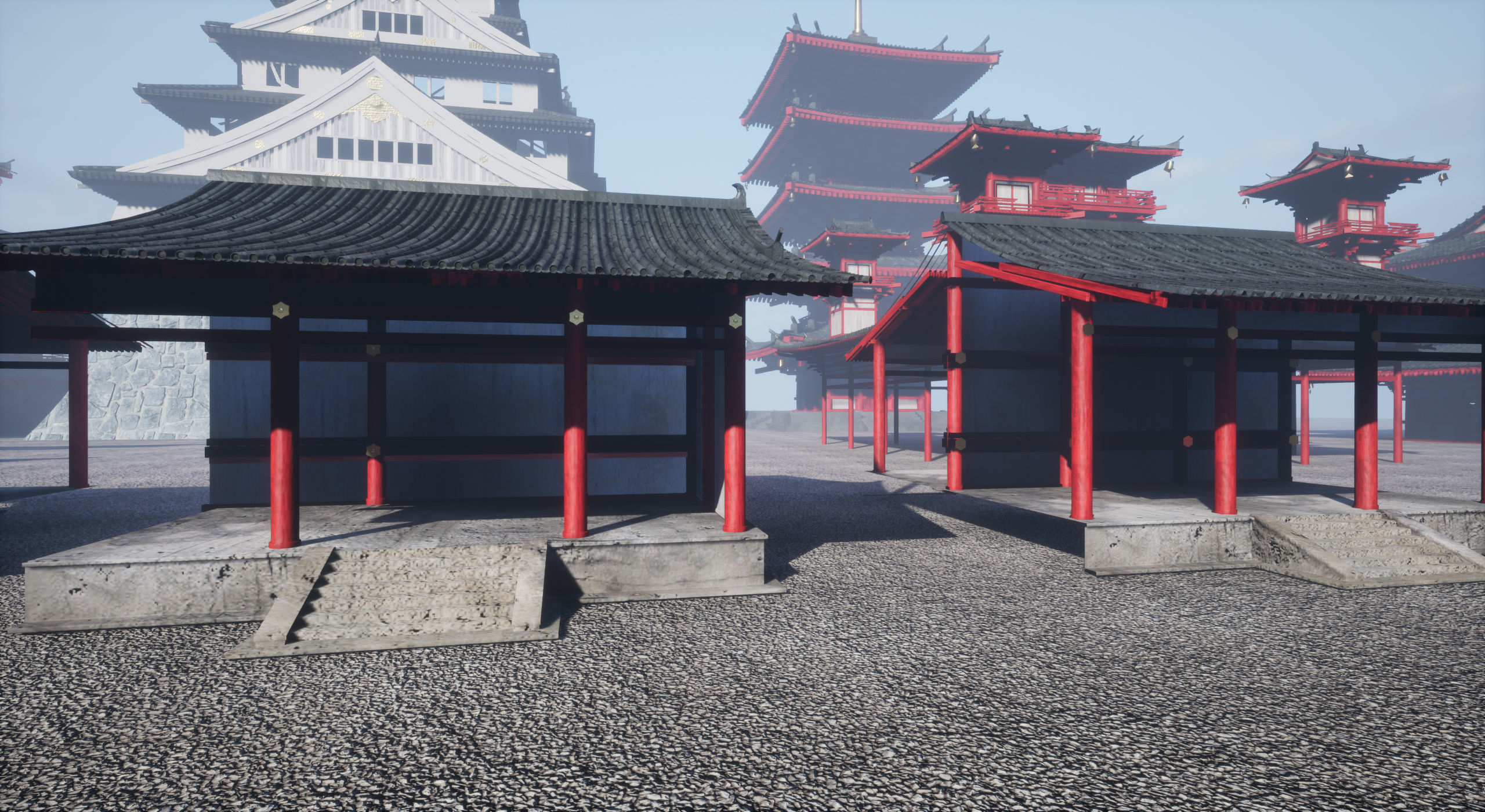 Samurai Warlord and Japanese Architecture Bundle  Low-poly 3D model_64