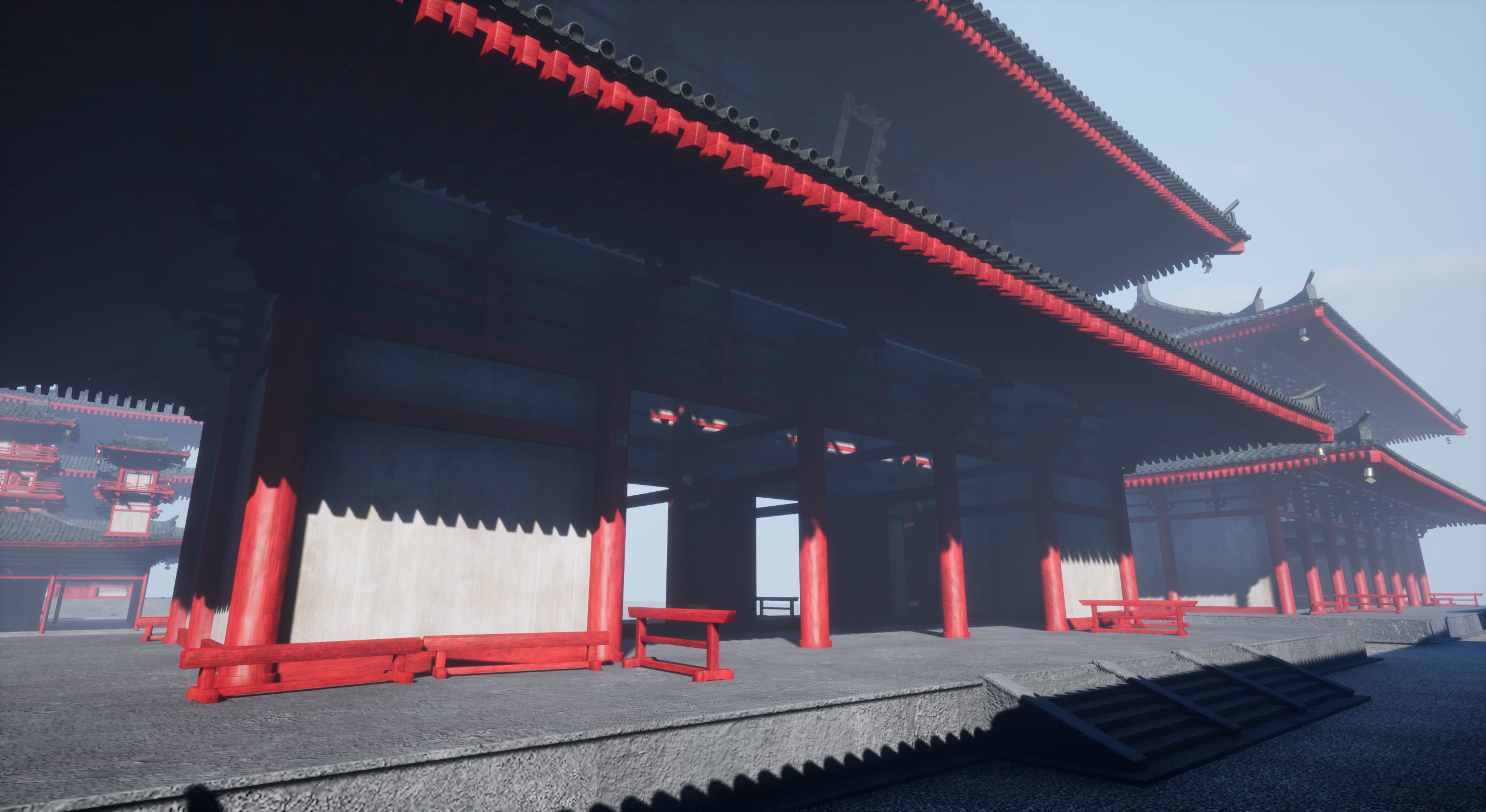 Samurai Warlord and Japanese Architecture Bundle  Low-poly 3D model_72