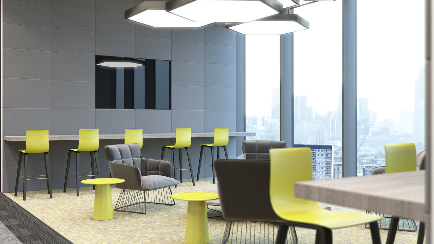 VRay - C4D files - Office Space Interior 3D model 3D model_5