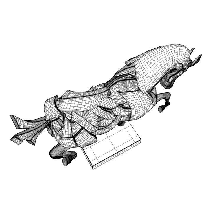 Horse Statue 3D model_8