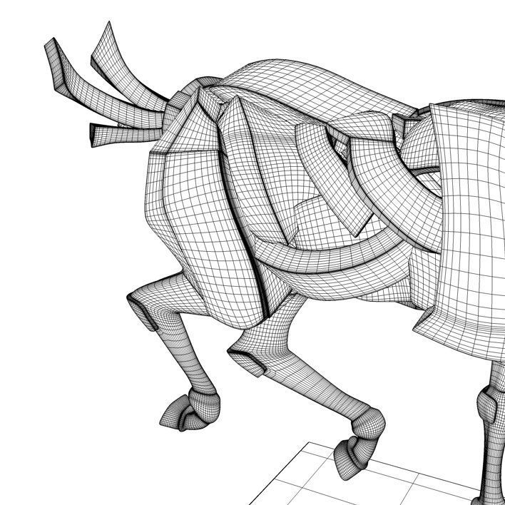 Horse Statue 3D model_7