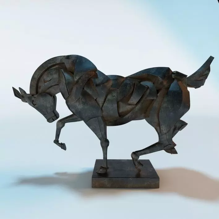 Horse Statue 3D model_0