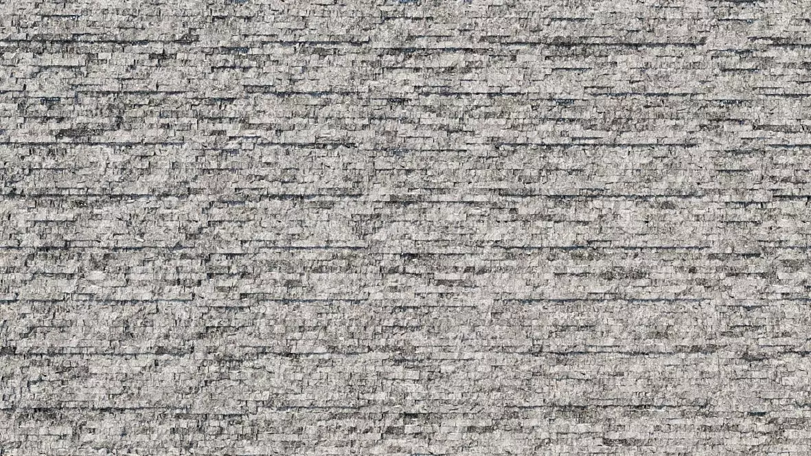 Natural Stacked Stone Cladded Wall Tiles 3D model Texture 3D model_0