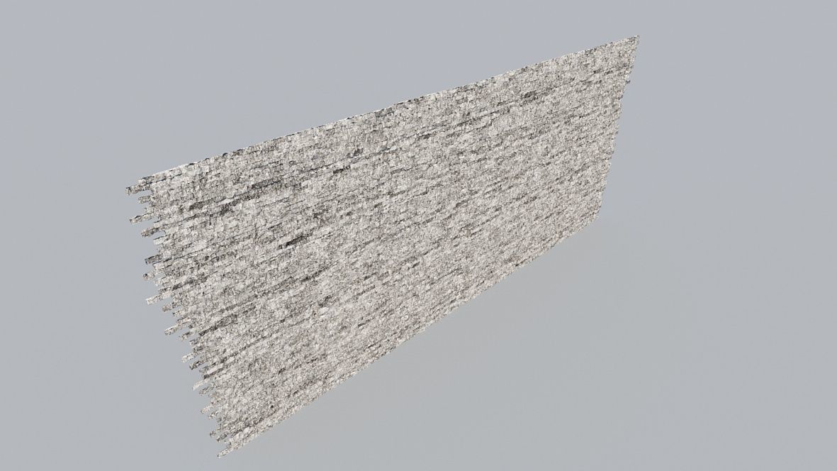 Natural Stacked Stone Cladded Wall Tiles 3D model Texture 3D model_3