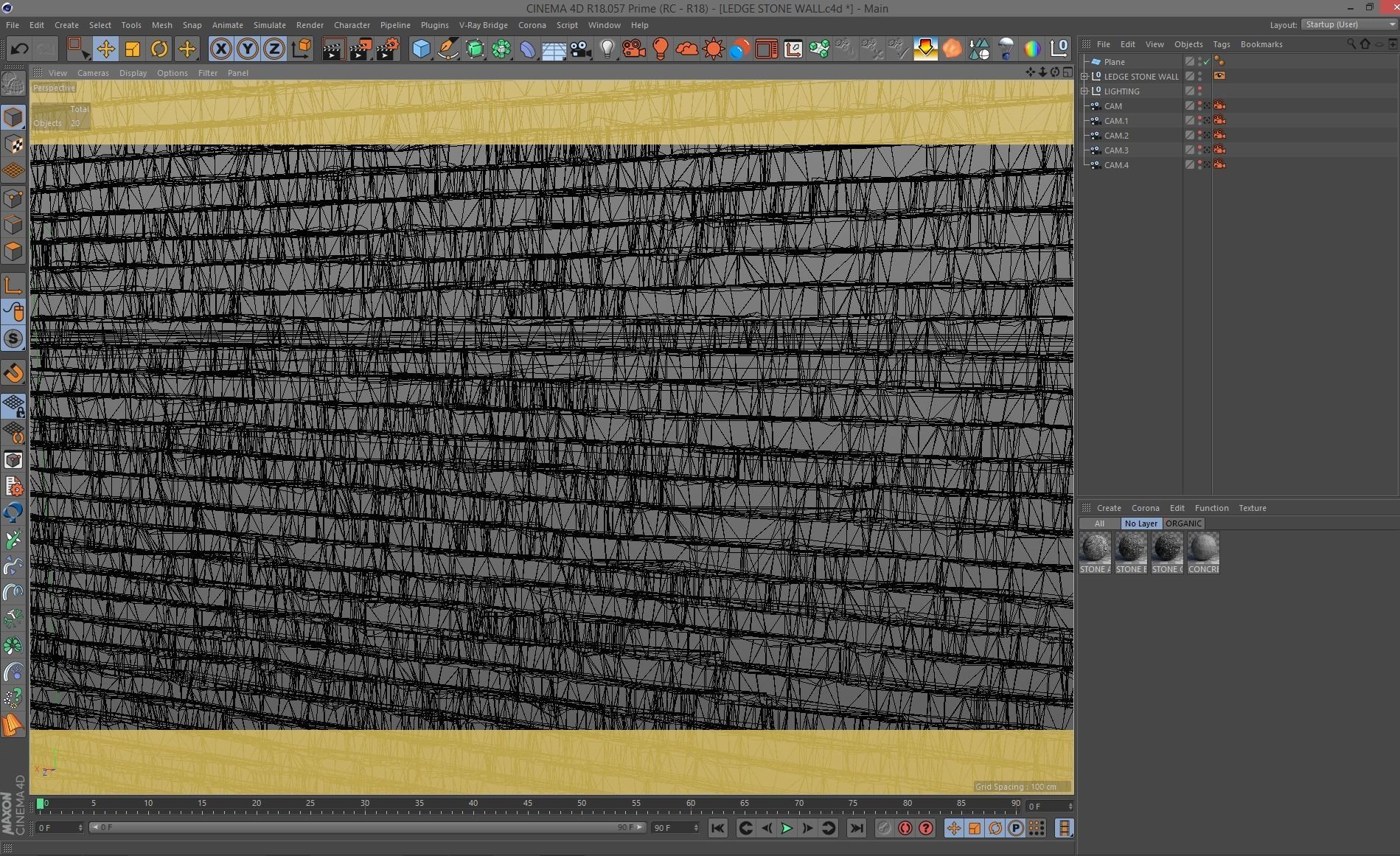 Natural Stacked Stone Cladded Wall Tiles 3D model Texture 3D model_5
