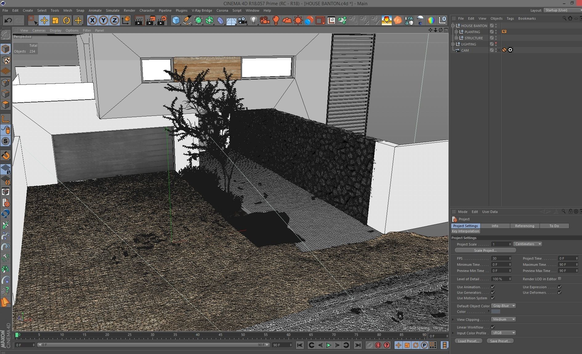 VRay - C4D scene files - House Banton - Modern Minimalist Home 3D model_5