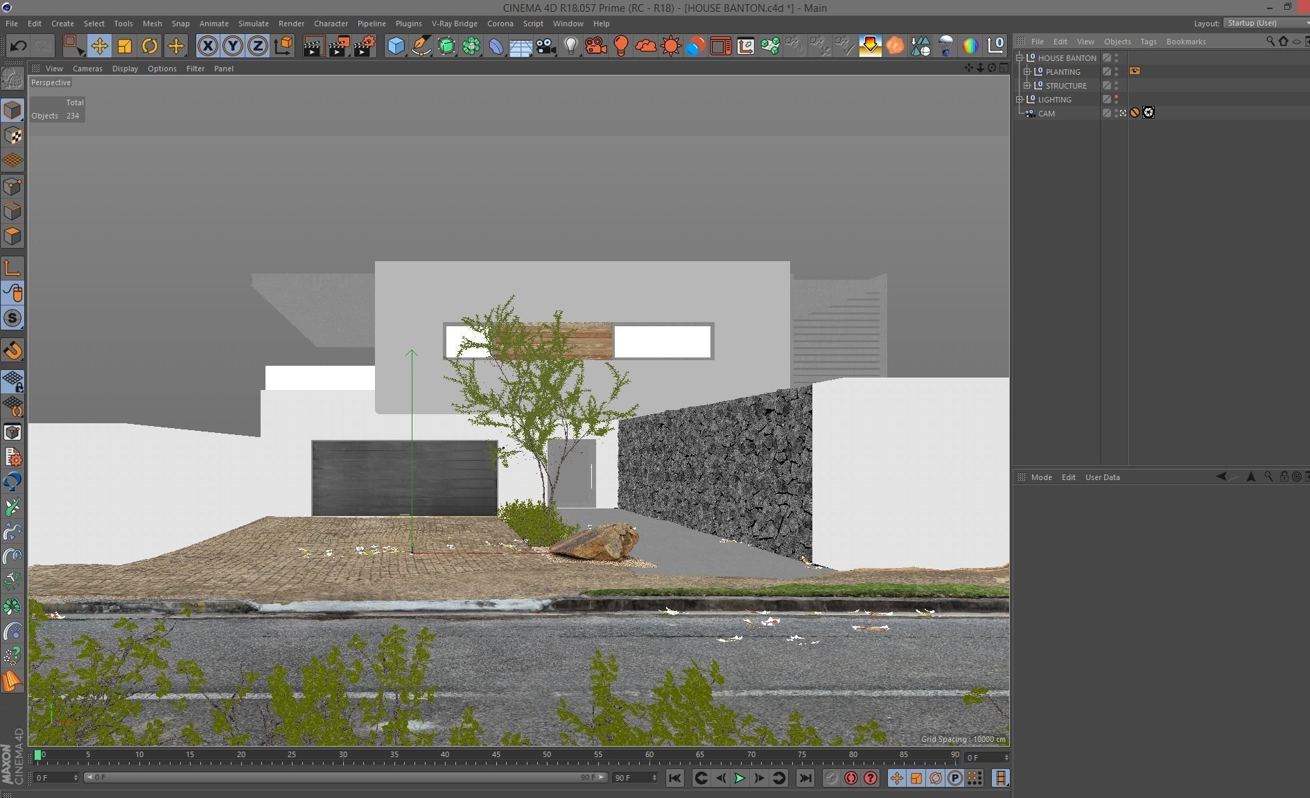 VRay - C4D scene files - House Banton - Modern Minimalist Home 3D model_2