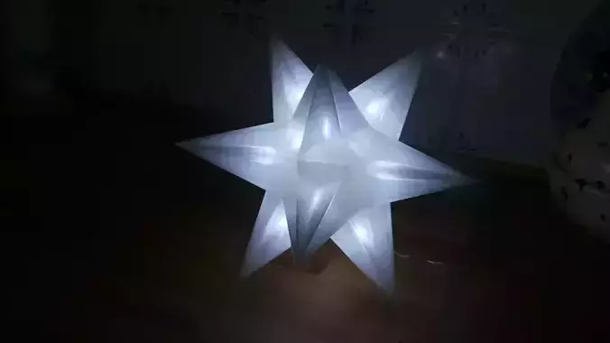 USB Christmas star Free 3D print model USB Christmas star Free 3D print model