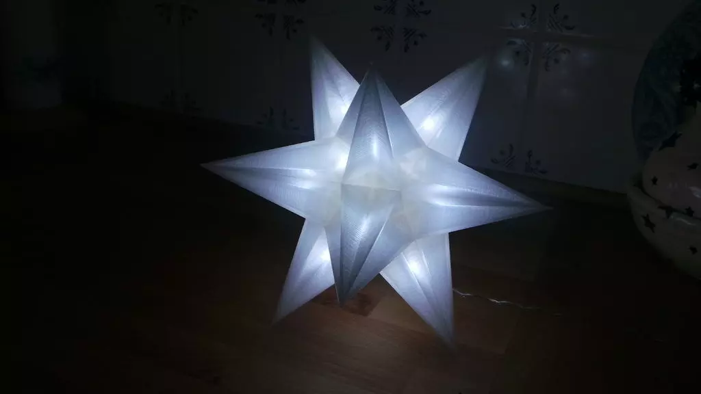 USB Christmas star Free 3D print model_0