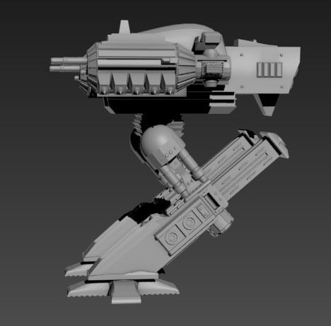Robot sci-fi 3D model_2