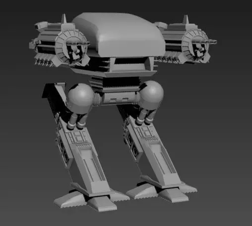 Robot sci-fi 3D model_0