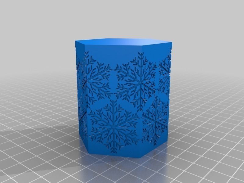 Snowflake Light holder Free 3D print model_6