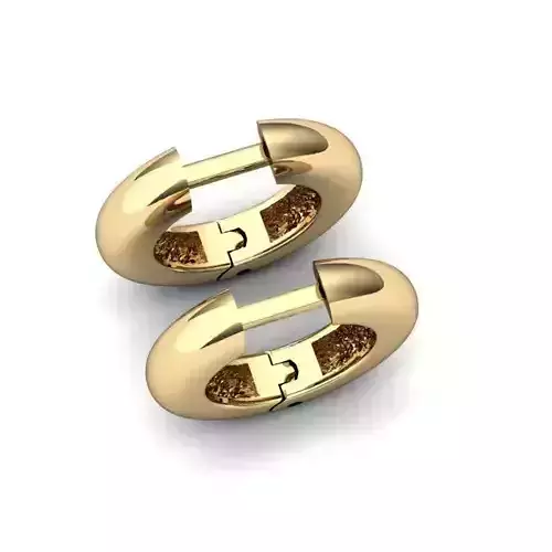 Gold Earrings 3D print model