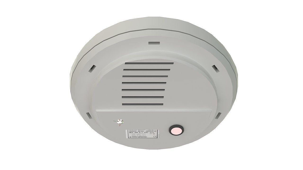 Photoelectric smoke detector sensor 3D model_4