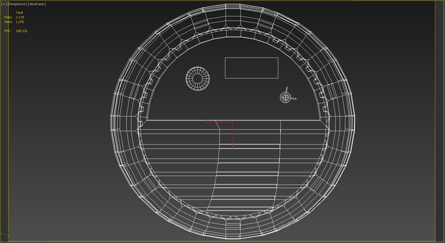 Photoelectric smoke detector sensor 3D model_15