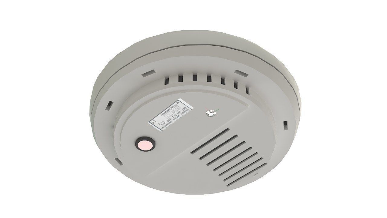 Photoelectric smoke detector sensor 3D model_2