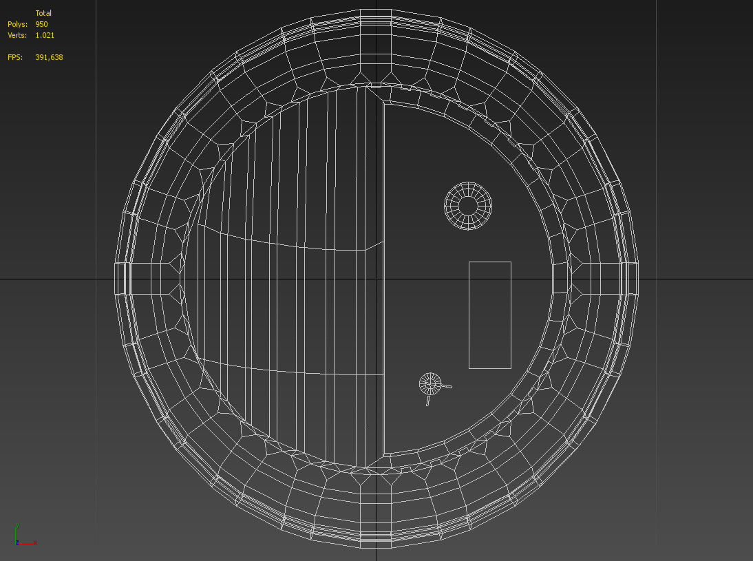 Photoelectric smoke detector sensor 3D model_12