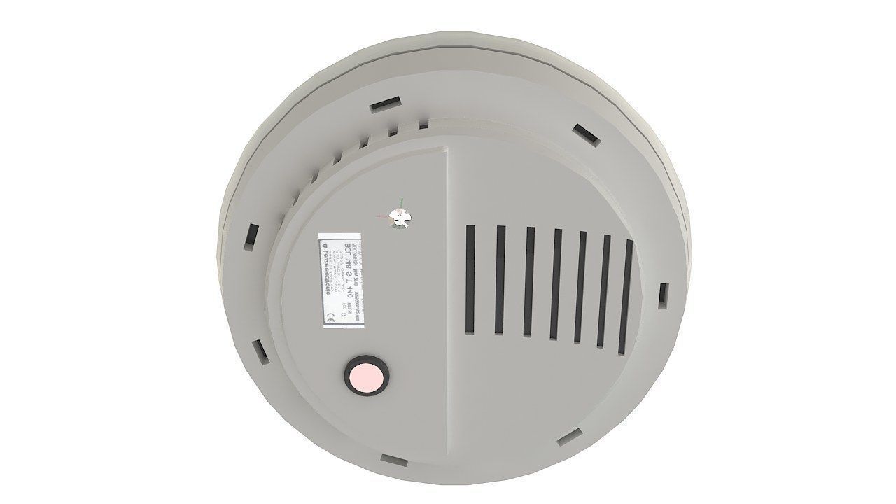 Photoelectric smoke detector sensor 3D model_3