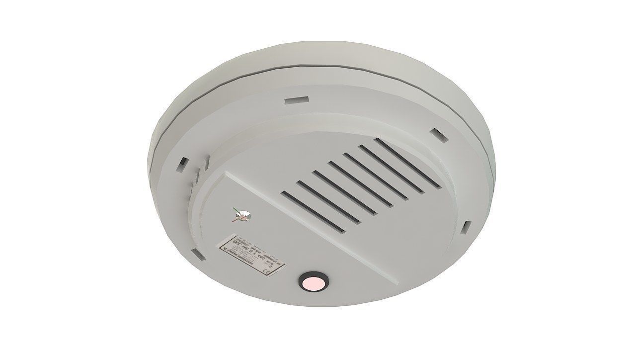 Photoelectric smoke detector sensor 3D model_5