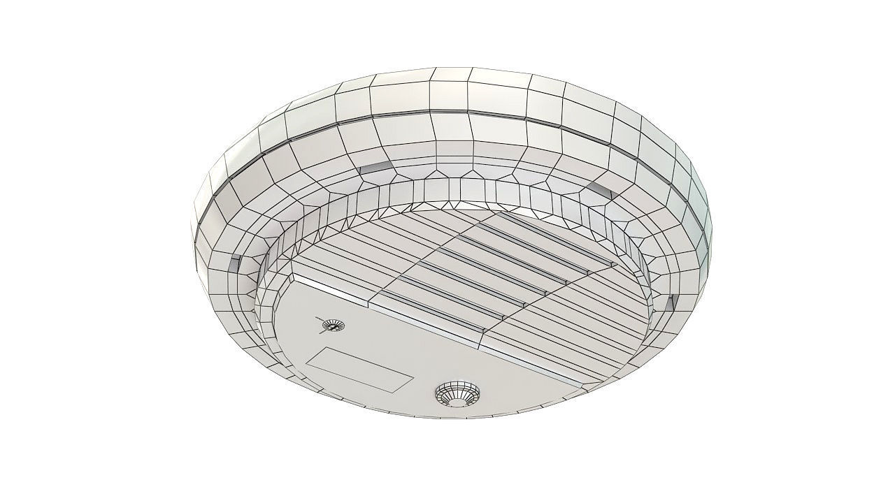 Photoelectric smoke detector sensor 3D model_9