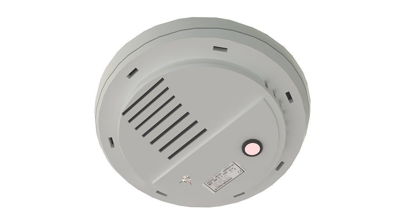 Photoelectric smoke detector sensor 3D model_6