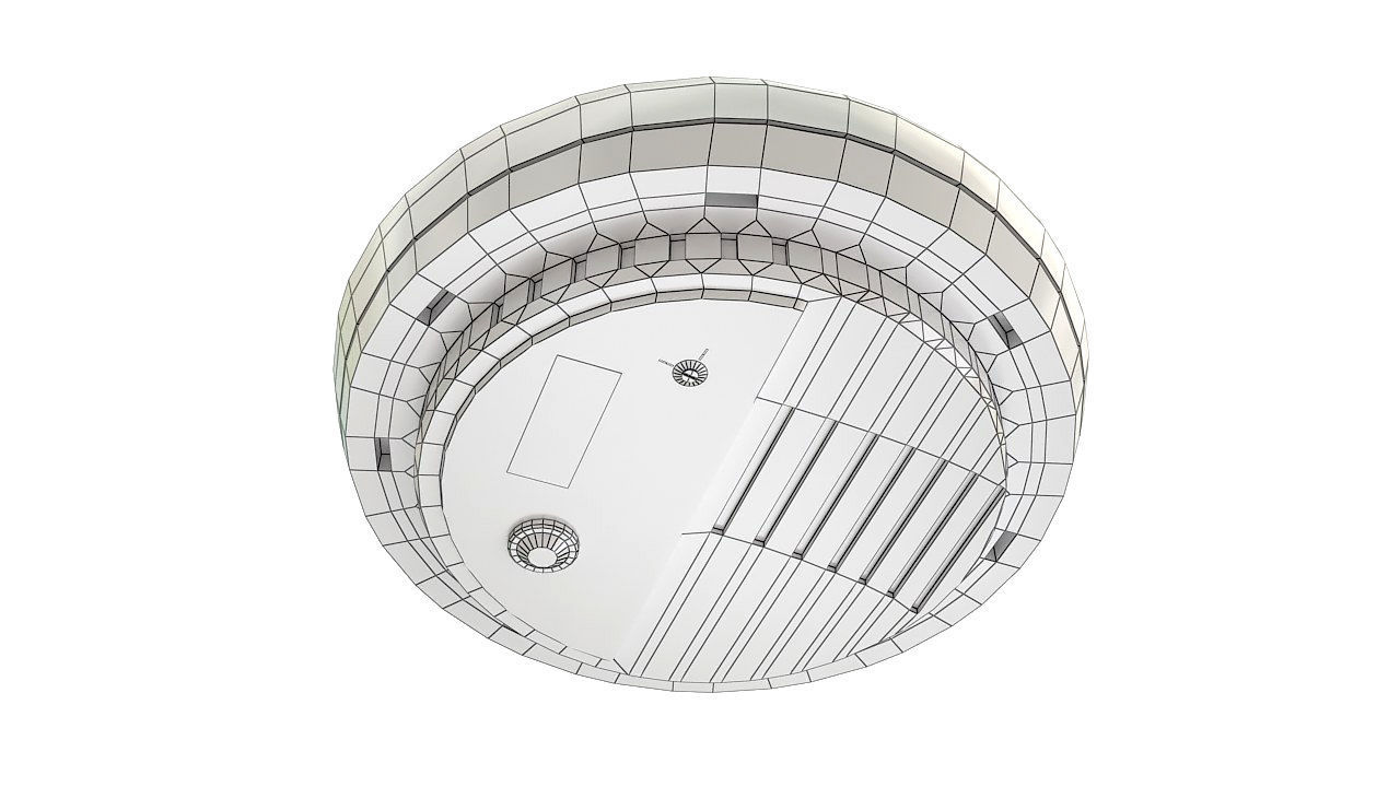 Photoelectric smoke detector sensor 3D model_8