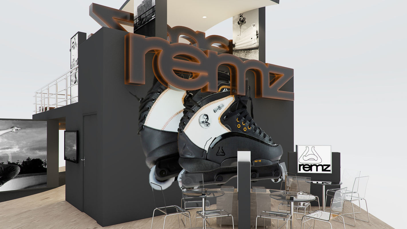 VRay - C4D scene files - Exhibition stand Interior 3D model 3D model_7