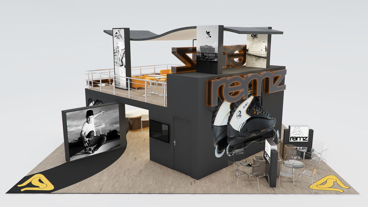 VRay - C4D scene files - Exhibition stand Interior 3D model 3D model_6