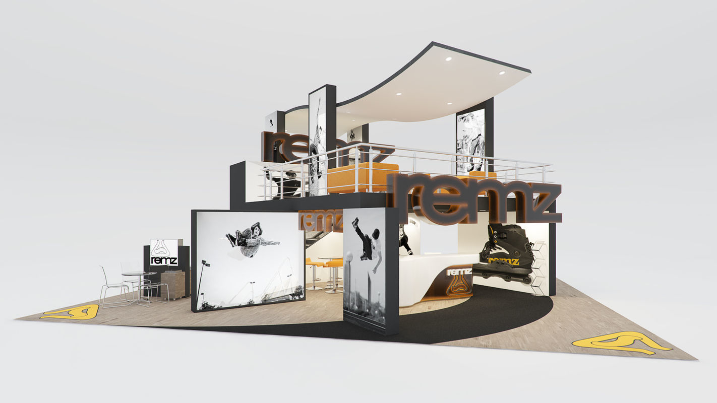 VRay - C4D scene files - Exhibition stand Interior 3D model 3D model_4