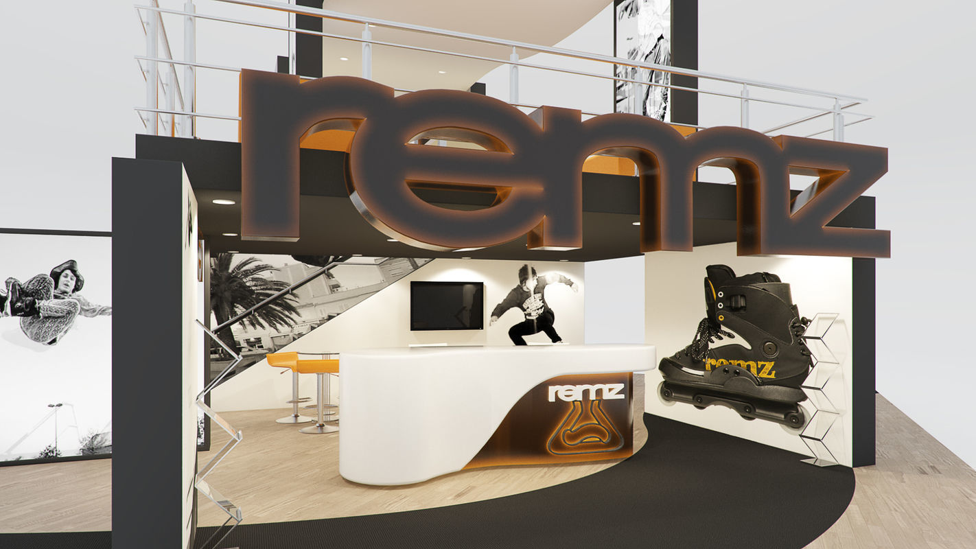 VRay - C4D scene files - Exhibition stand Interior 3D model 3D model_8