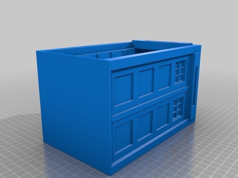 Tardis with drawers Free 3D print model_2