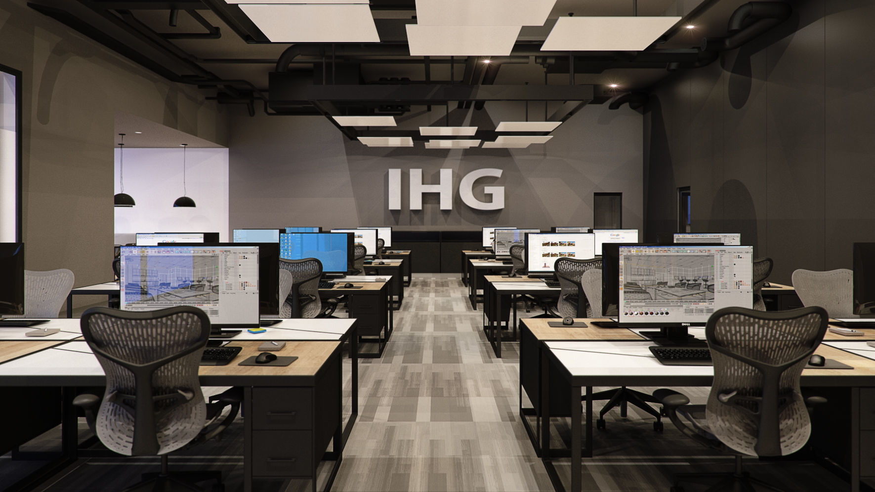 VRay - C4D files - Office Space 2 Interior 3D model_4