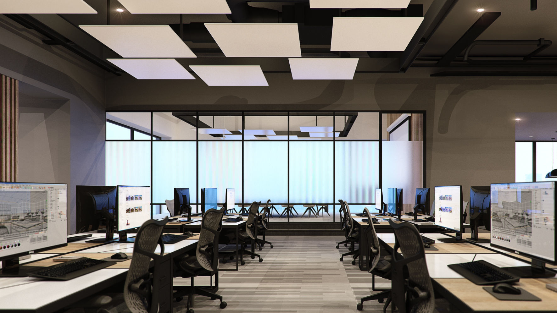 VRay - C4D files - Office Space 2 Interior 3D model_2