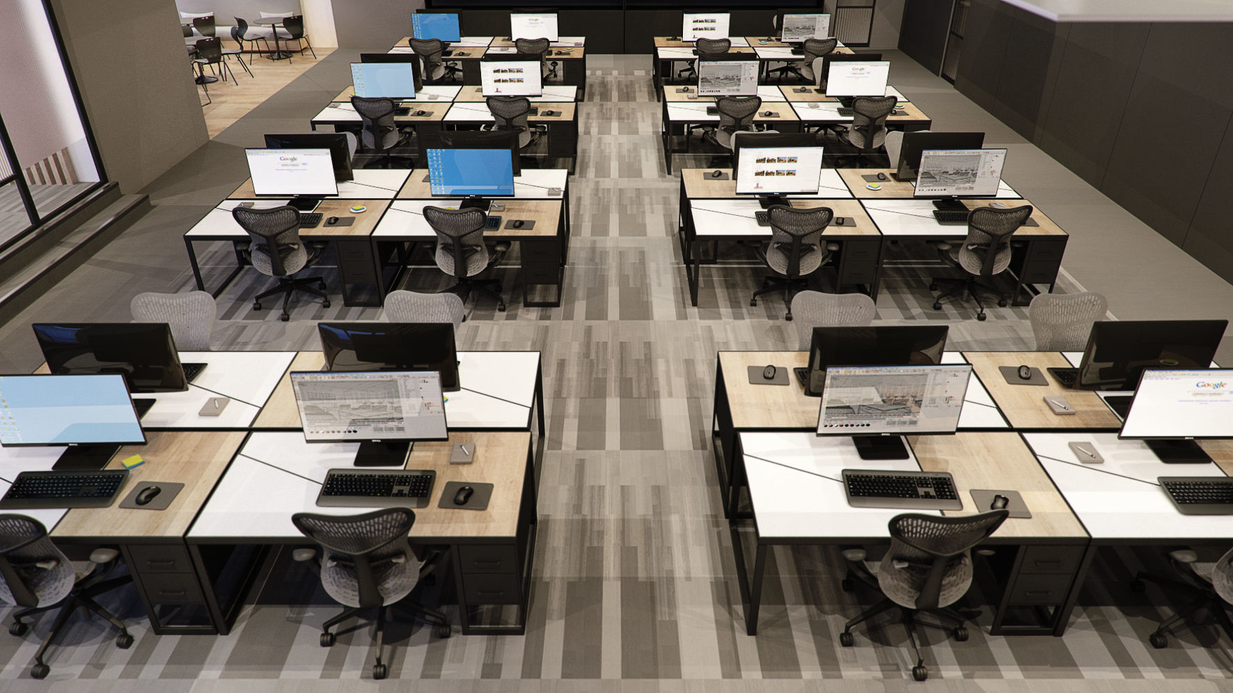 VRay - C4D files - Office Space 2 Interior 3D model_8