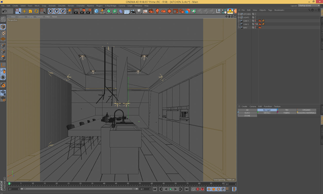 Corona - C4D Scene files - Kitchen Scene 3 Interior 3D model_6
