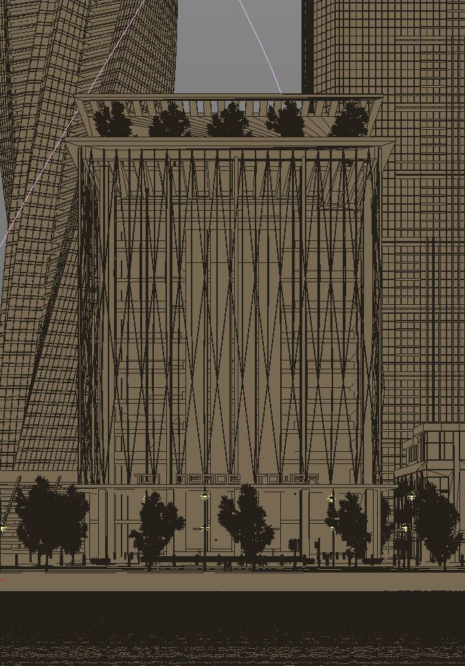 VRay - C4D Scene Files - 101 MEADE TOWER Exterior  3D model_4