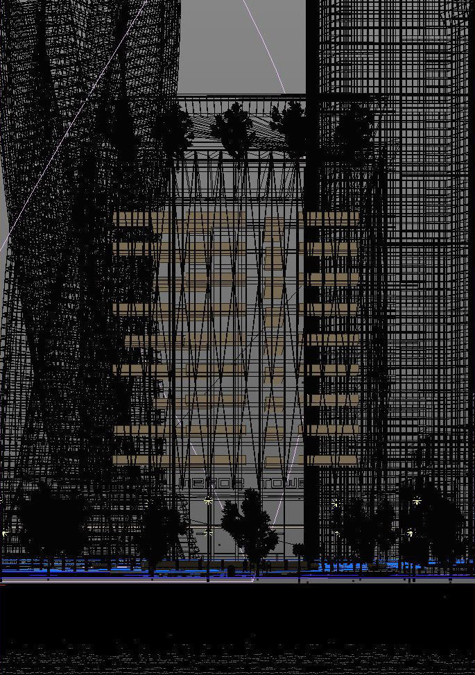 VRay - C4D Scene Files - 101 MEADE TOWER Exterior  3D model_3