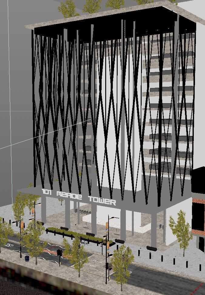 VRay - C4D Scene Files - 101 MEADE TOWER Exterior  3D model_6