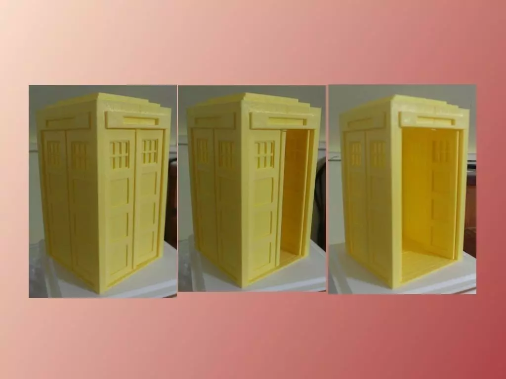 Tardis with doors Free 3D print model_0