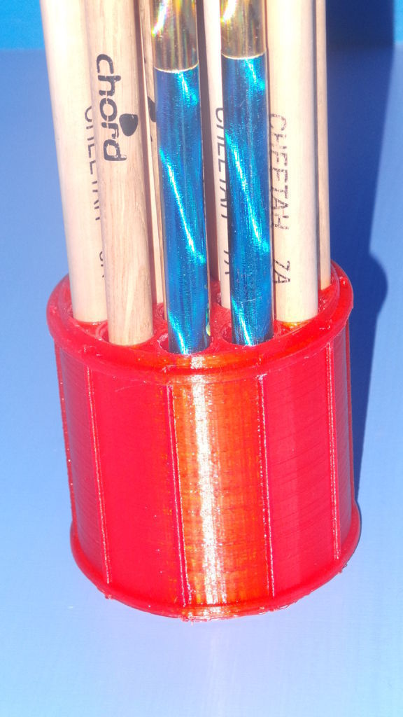 Drumstick storage drum Free 3D print model_2